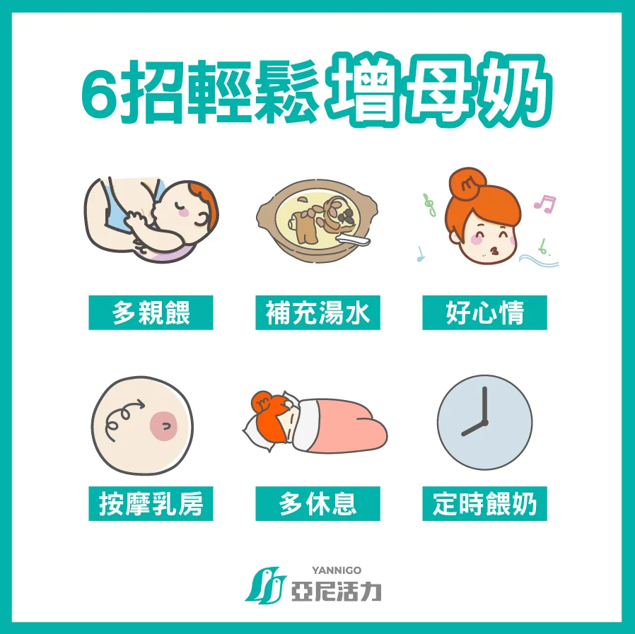 輕鬆增母奶方法
